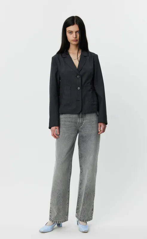 Work Blazer - Dark Grey Pinstripe sold by mfpen Mens