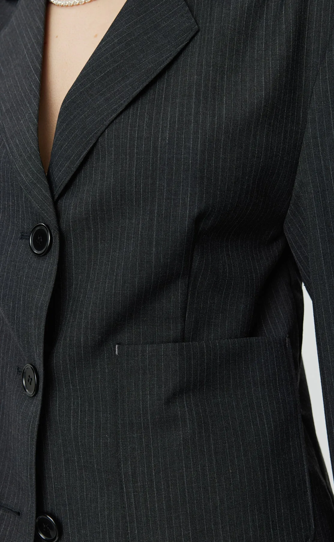 Work Blazer - Dark Grey Pinstripe sold by mfpen Mens product image thumbnail 5
