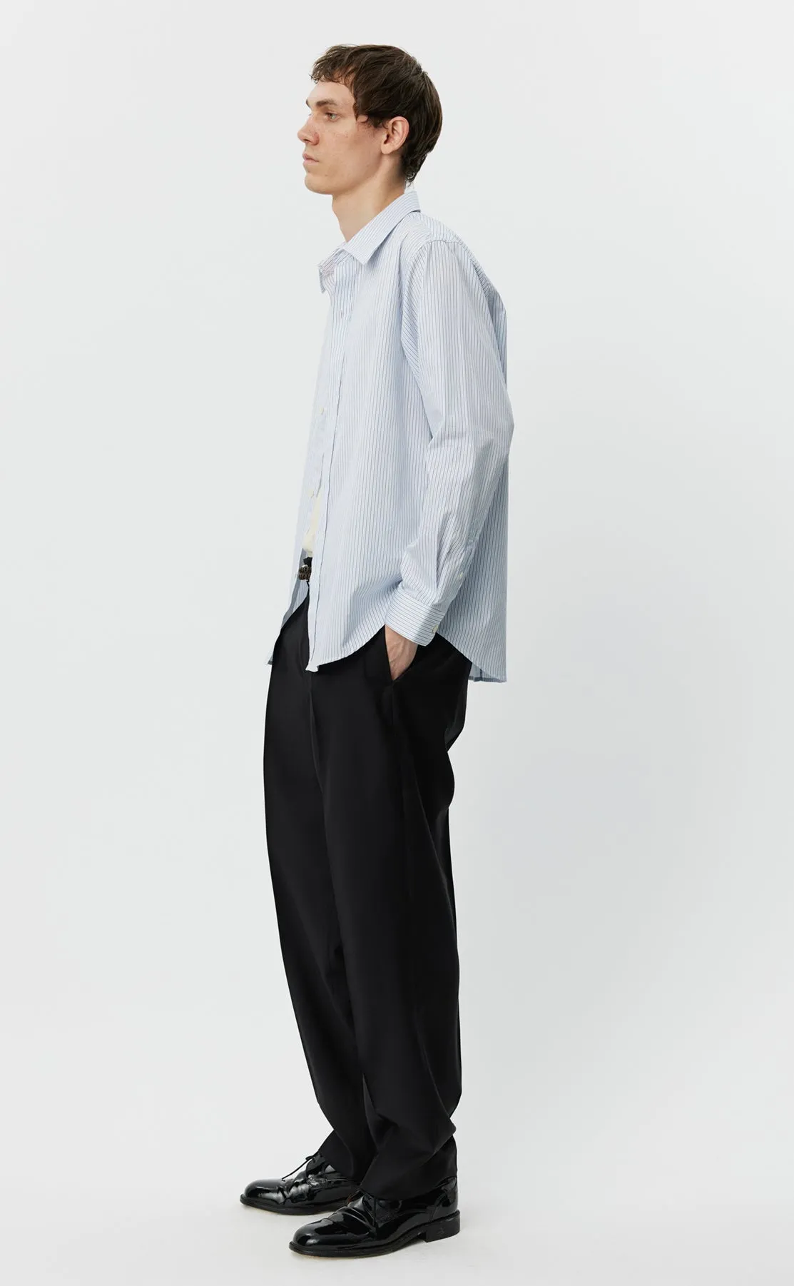 Evening Shirt - Blue Stripe sold by mfpen Mens product image thumbnail 2