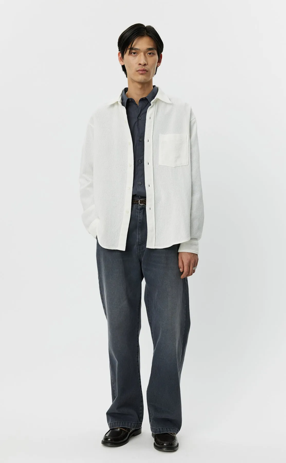 Island Shirt - White Net sold by mfpen Mens