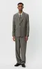Single Breasted Blazer - Taupe Wool sold by mfpen Mens