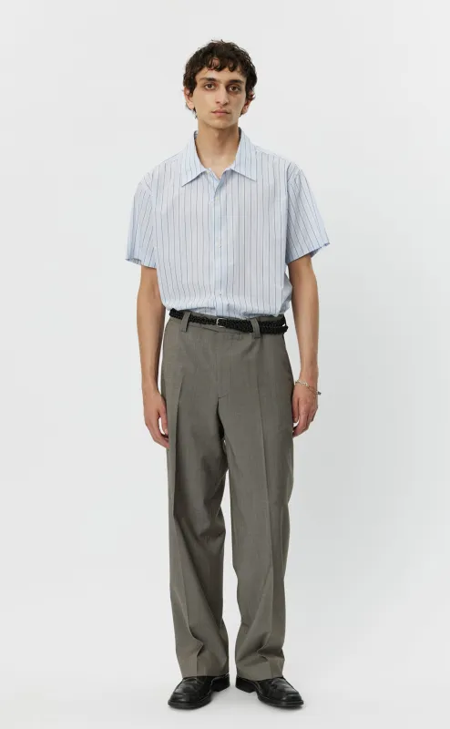 Study Trousers - Taupe Wool made by mfpen