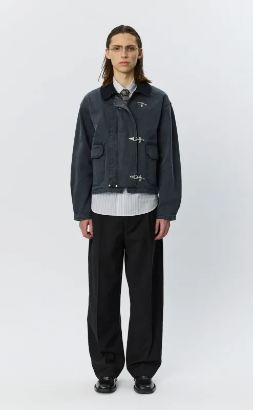 Clasp Jacket - Washed Black made by mfpen