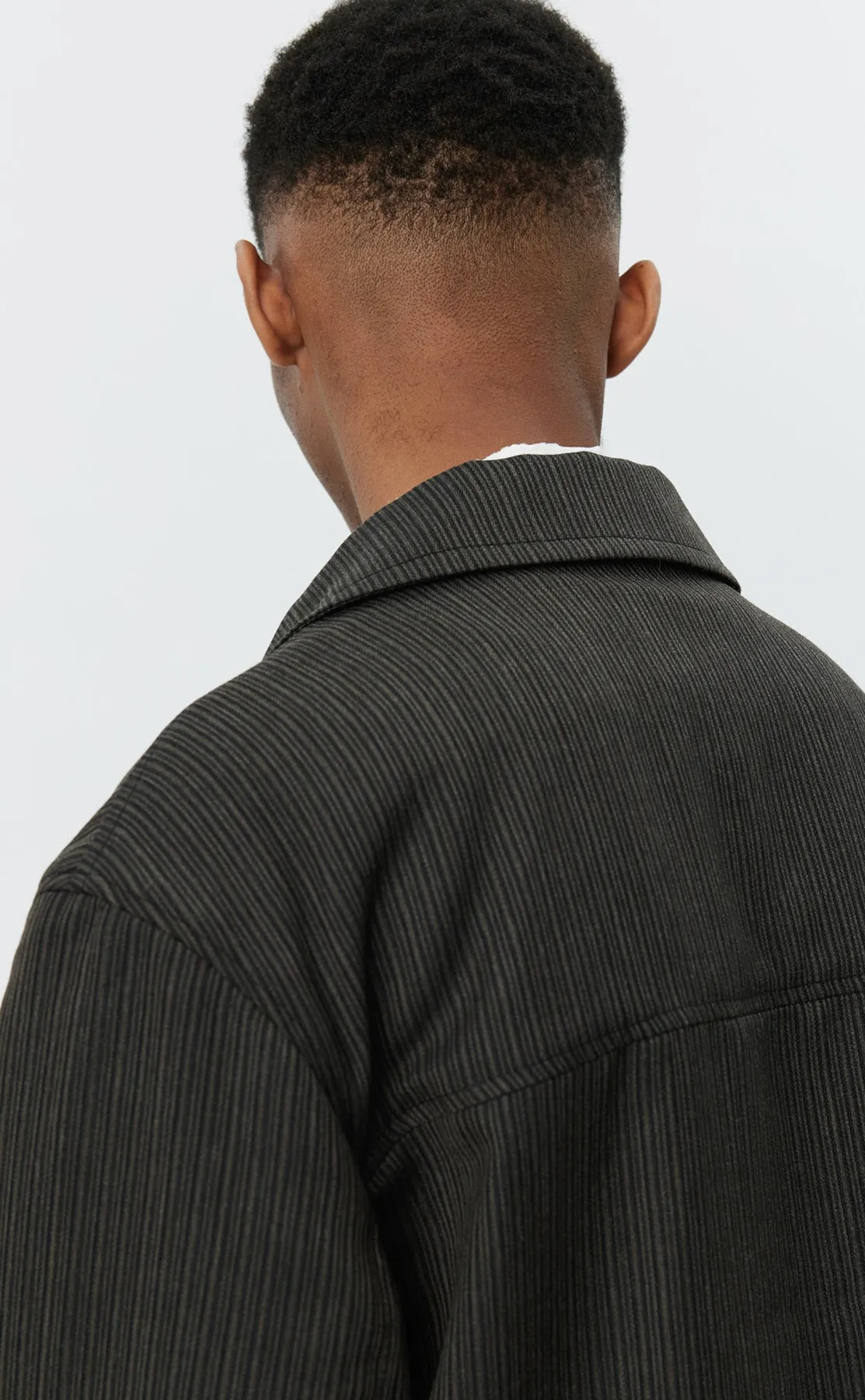 Mail Jacket - Dark Vintage Stripe sold by mfpen Mens product image thumbnail 5