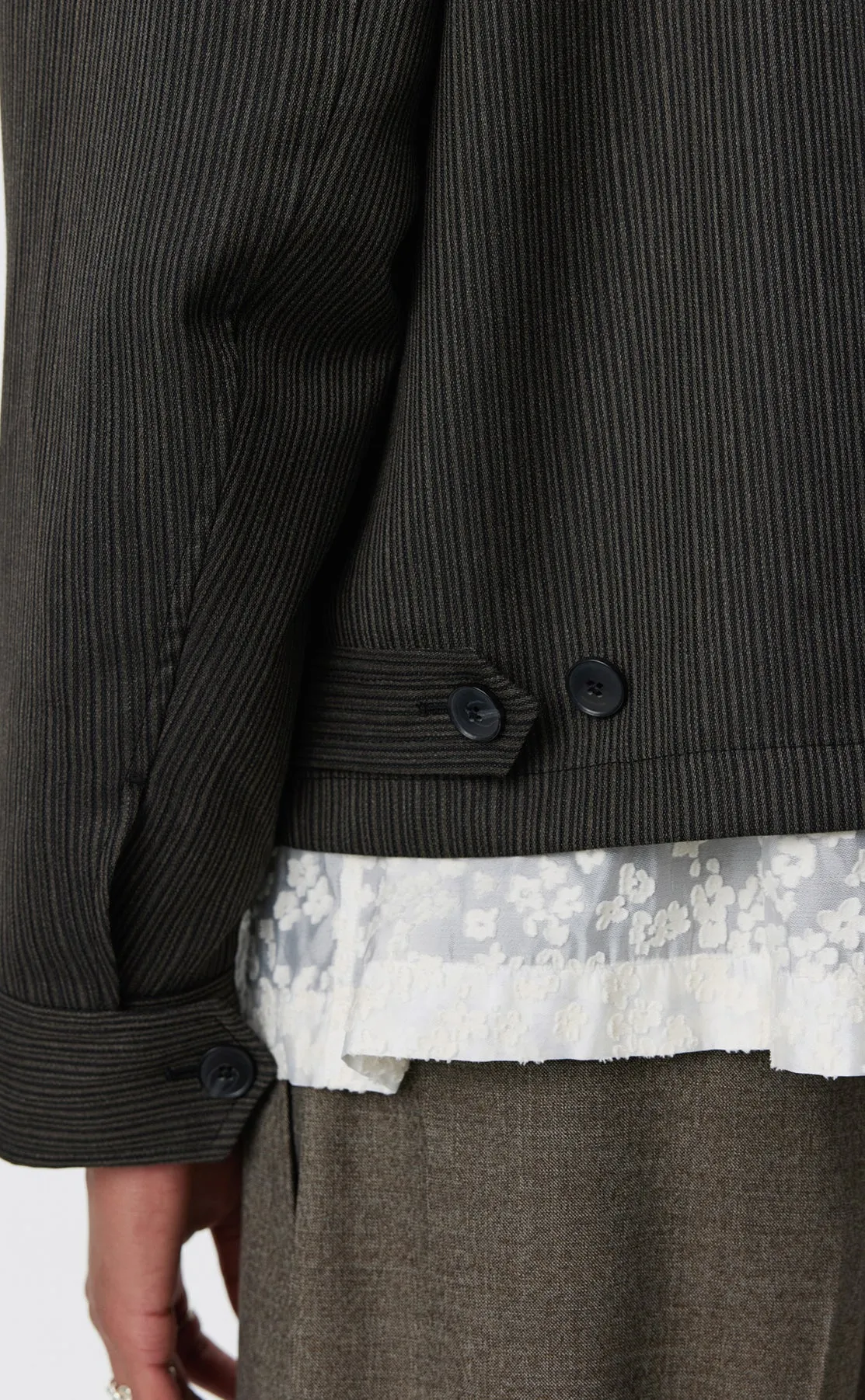 Mail Jacket - Dark Vintage Stripe sold by mfpen Mens product image thumbnail 4