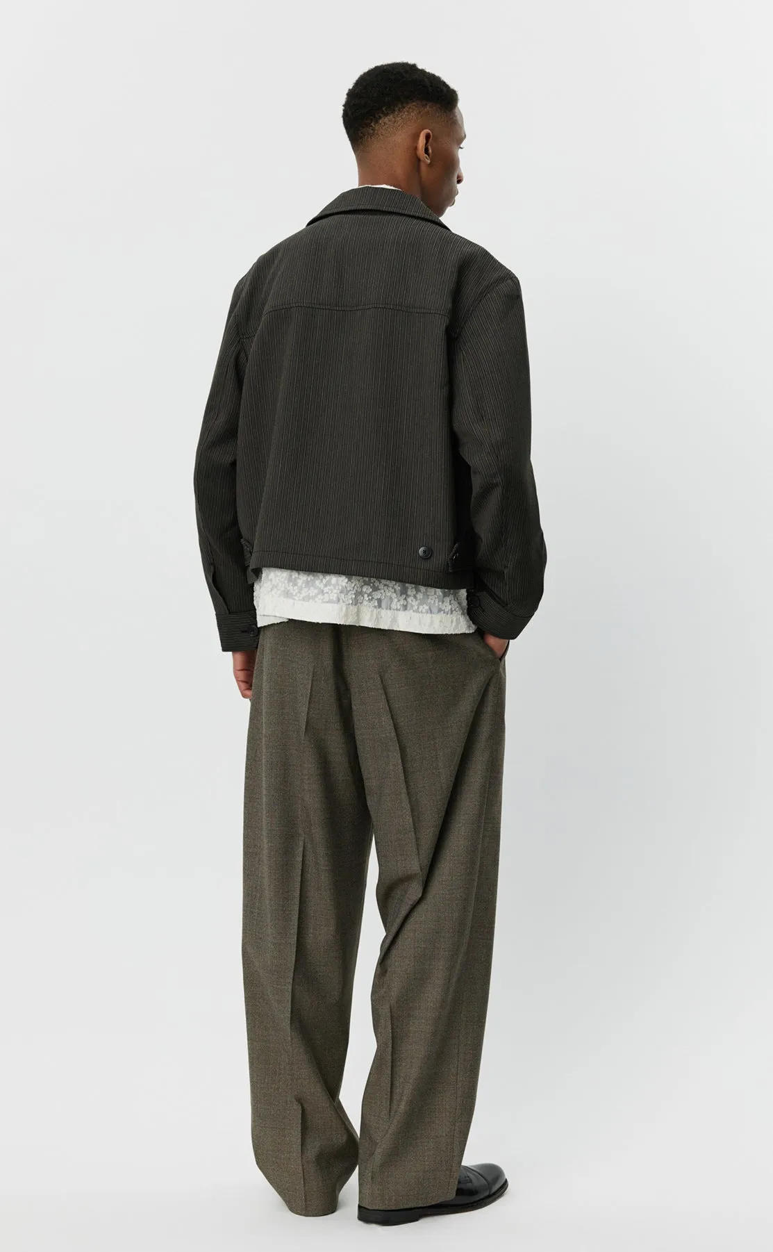 Mail Jacket - Dark Vintage Stripe sold by mfpen Mens product image thumbnail 3