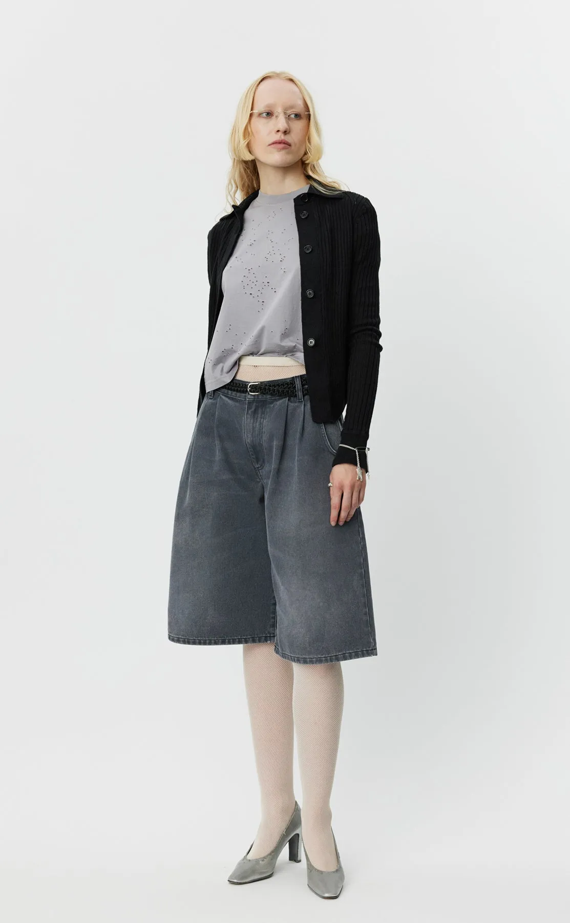 Flower Rivet Shorts - Slate sold by mfpen Mens product image thumbnail 2