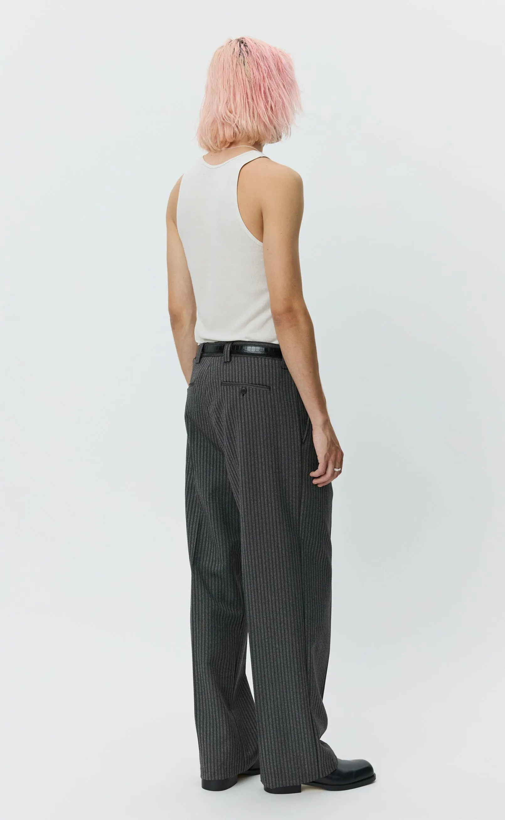 Classic Trousers - Dark Grey Stripe sold by mfpen Mens product image thumbnail 5