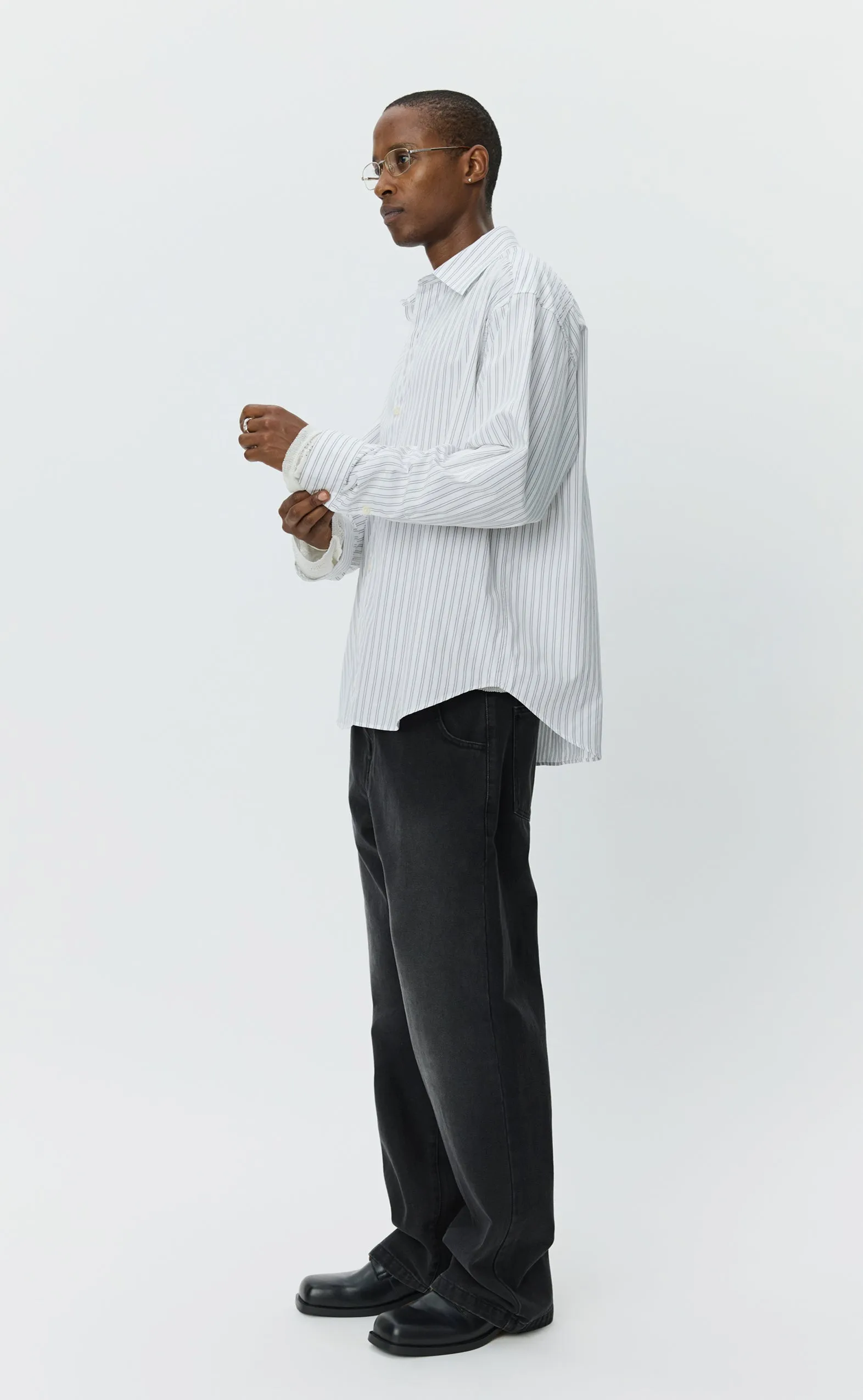Generous Shirt - White Archive Stripe sold by mfpen product image thumbnail 3