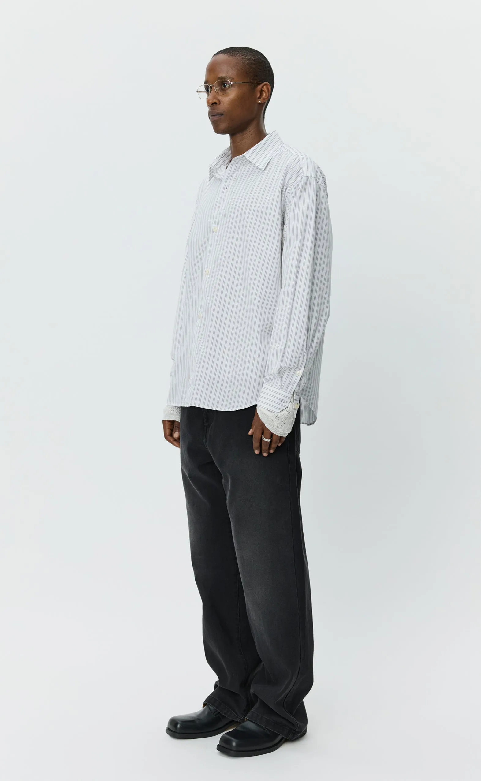 Generous Shirt - White Archive Stripe sold by mfpen product image thumbnail 2