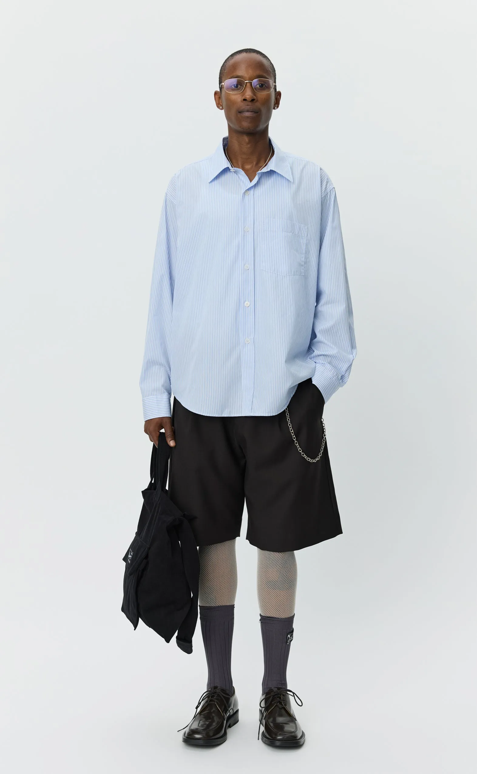 Executive Shirt - Light Blue Dobby Stripe sold by mfpen Mens product image thumbnail 2