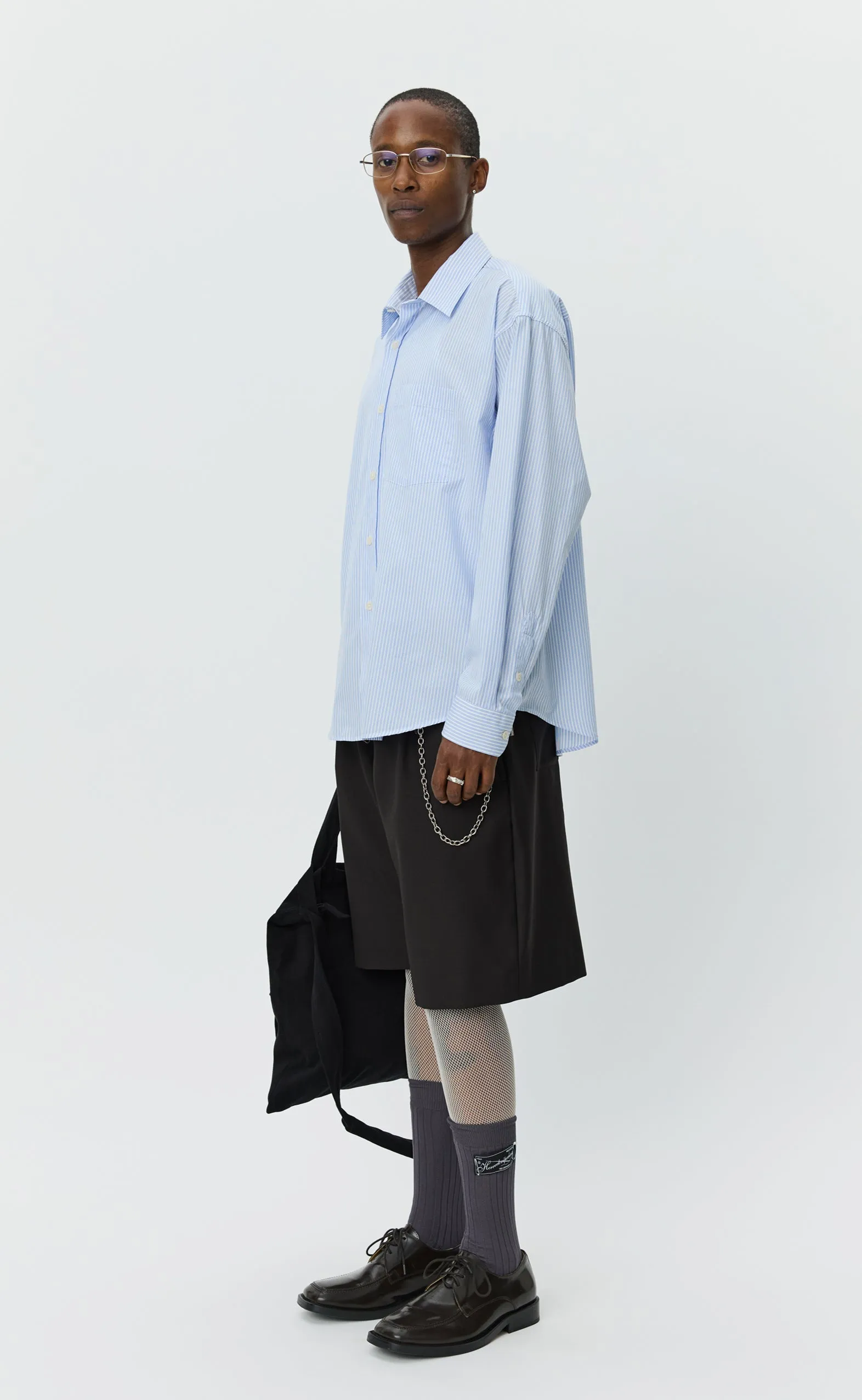 Executive Shirt - Light Blue Dobby Stripe sold by mfpen Mens product image thumbnail 3