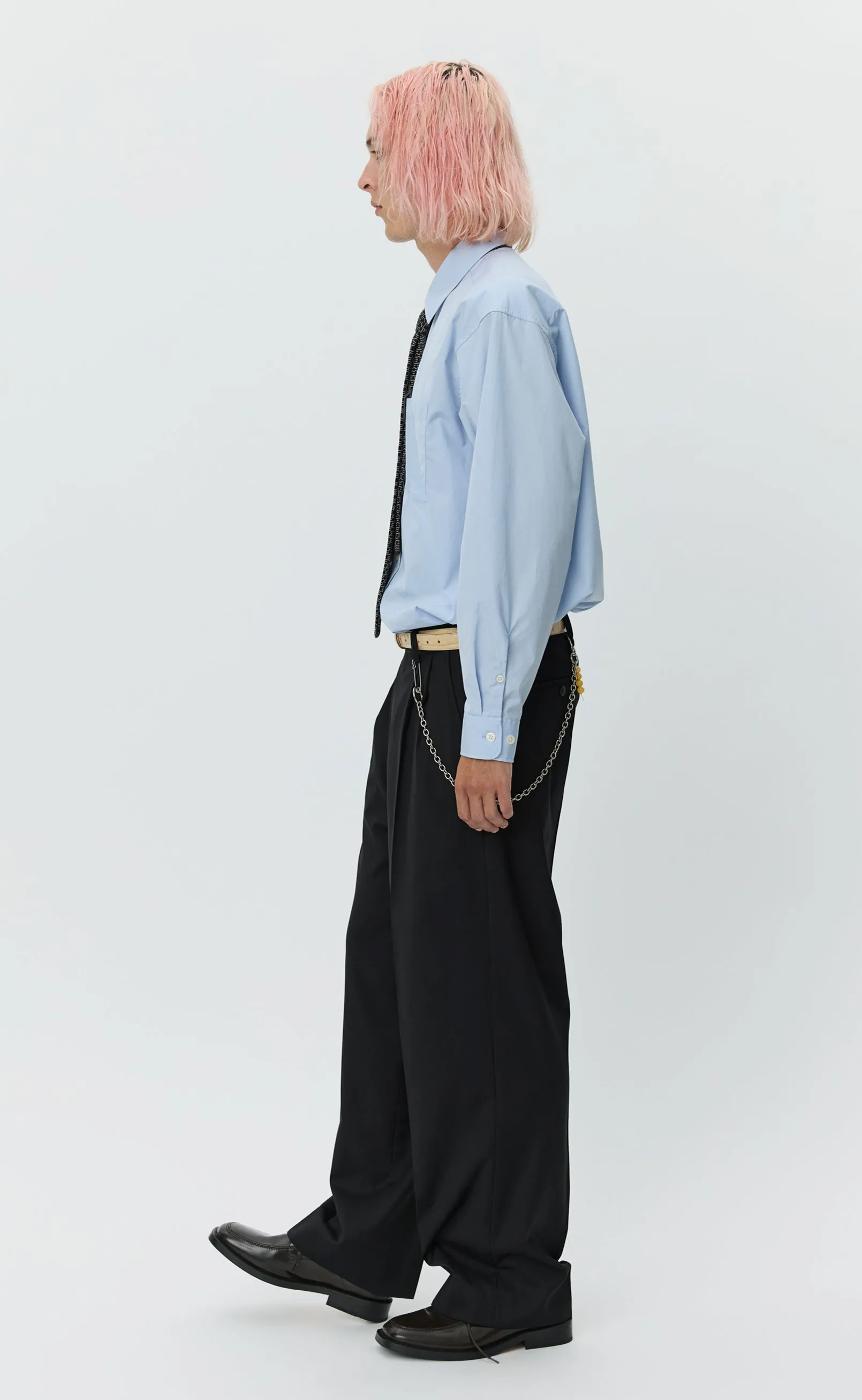 Classic Trousers - Black Twill Wool sold by mfpen Mens product image thumbnail 4