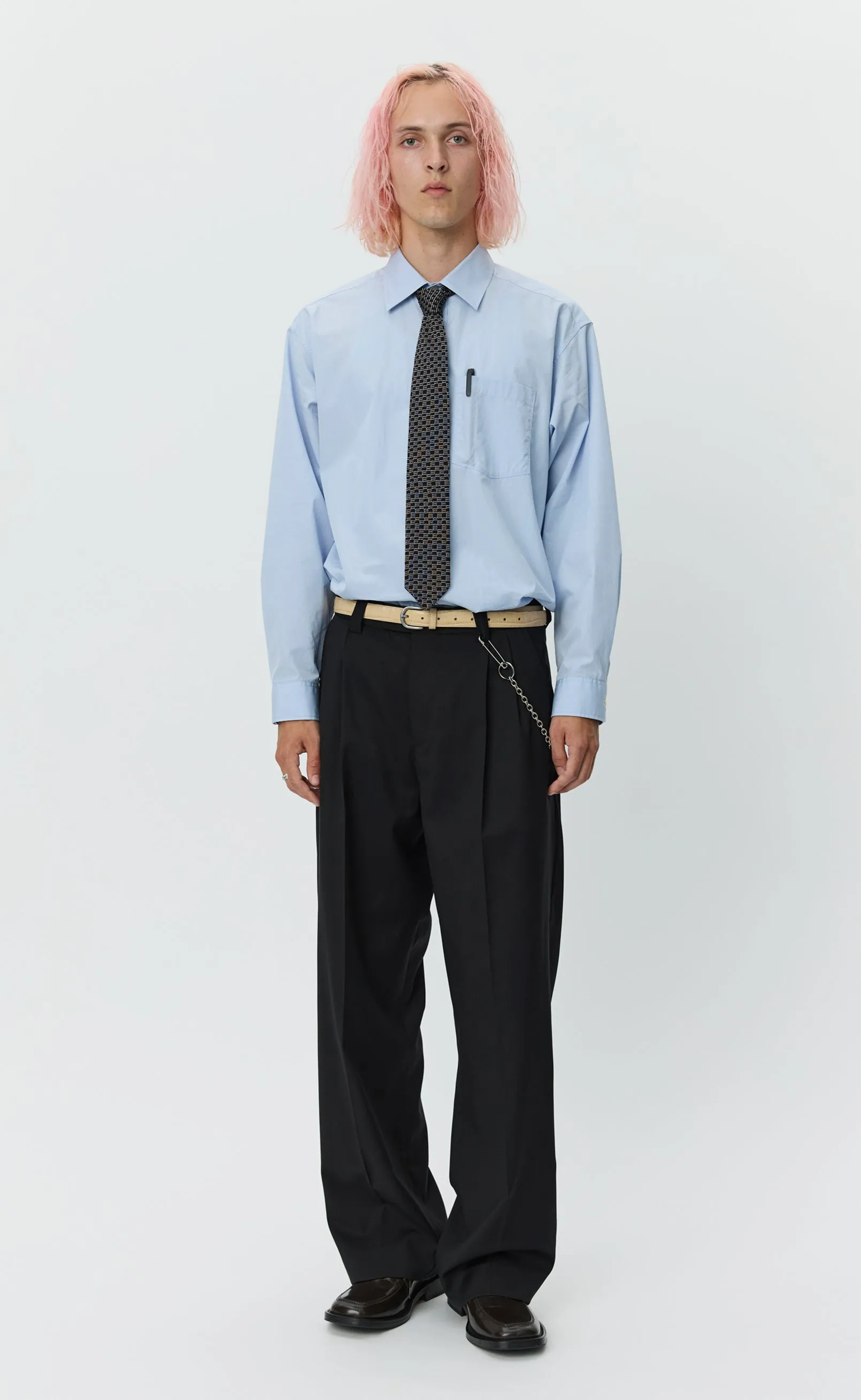 Classic Trousers - Black Twill Wool sold by mfpen Mens product image thumbnail 2