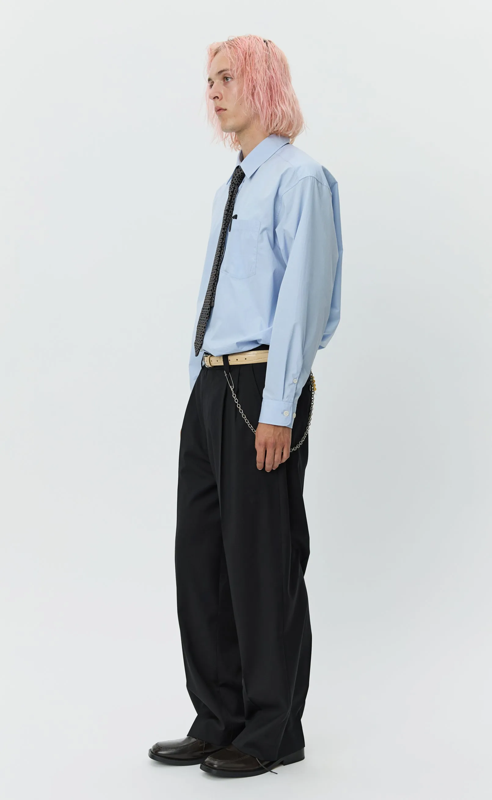 Classic Trousers - Black Twill Wool sold by mfpen Mens product image thumbnail 3