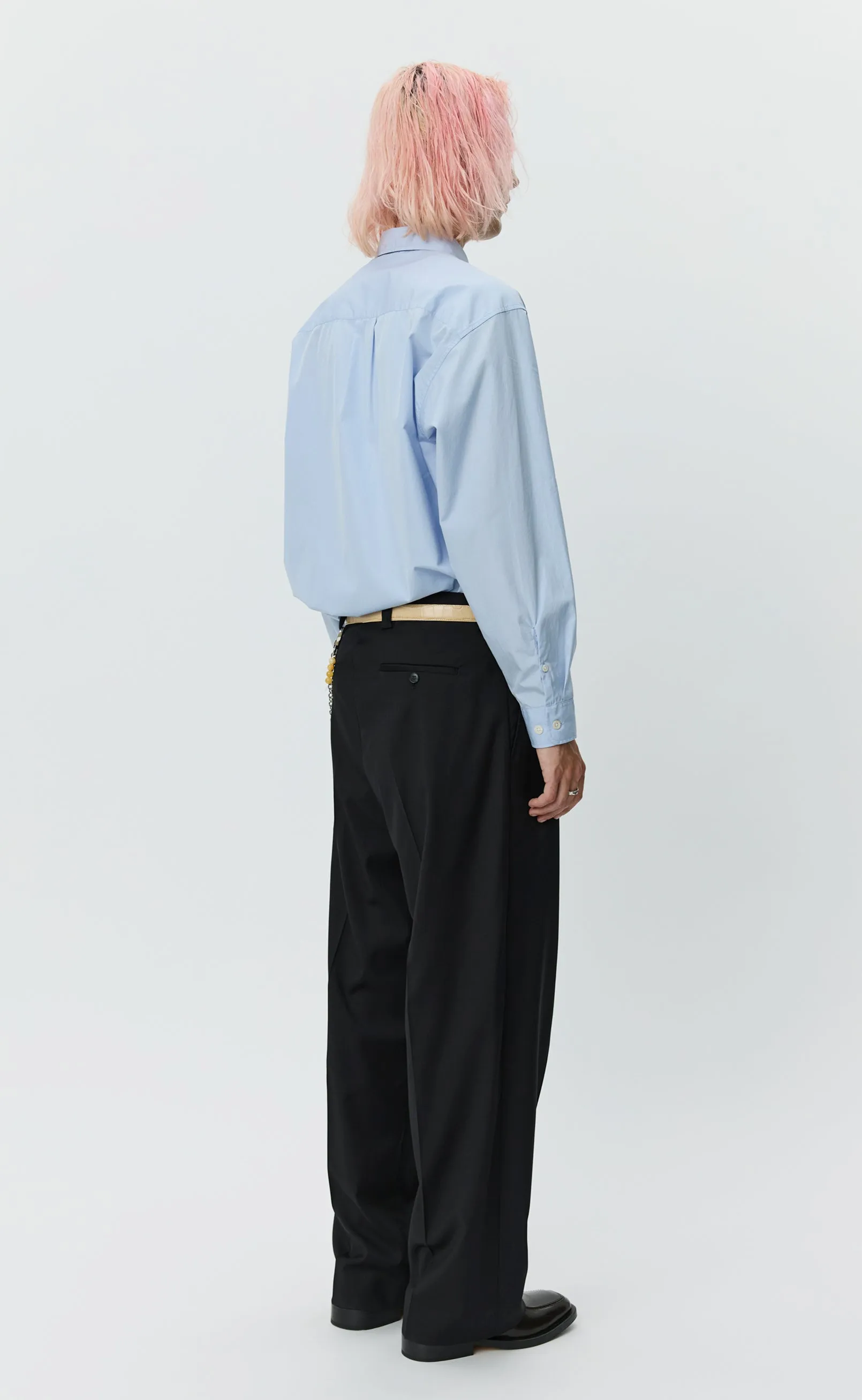 Classic Trousers - Black Twill Wool sold by mfpen Mens product image thumbnail 5