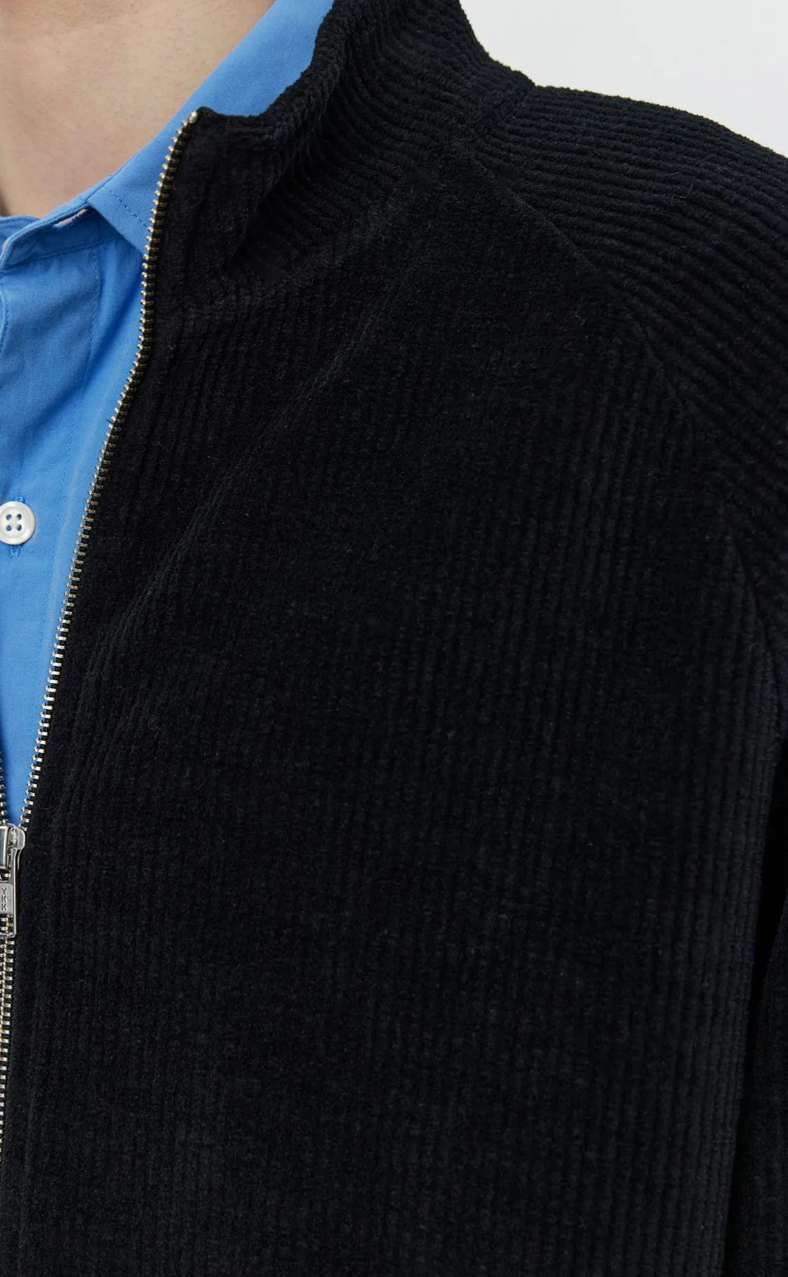 Leisure Zip Up - Black Jersey Cord sold by mfpen Mens product image thumbnail 5