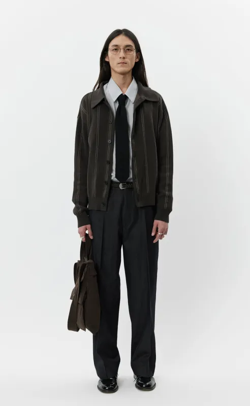 Formal Cardigan - Biscuit Stripe sold by mfpen