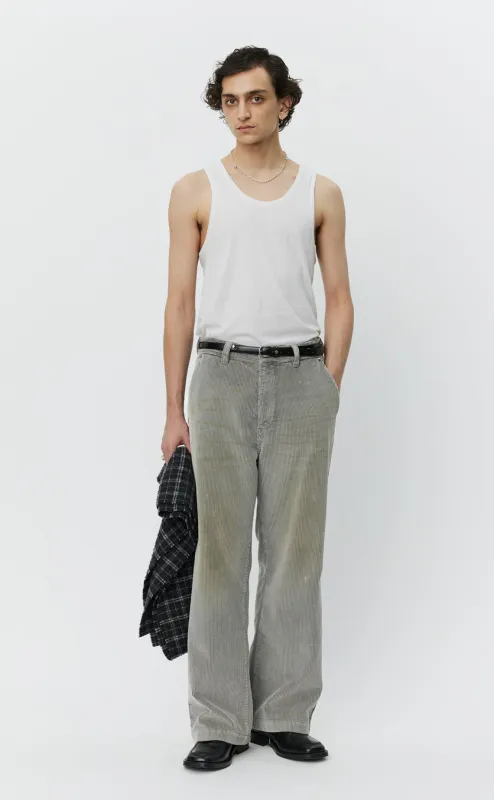 Cord Trousers - Stained Grey sold by mfpen Mens