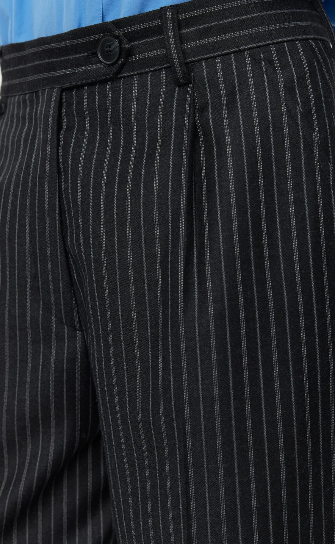 Primary Trousers - Anthracite Multi Stripe Wool sold by mfpen Mens product image thumbnail 5