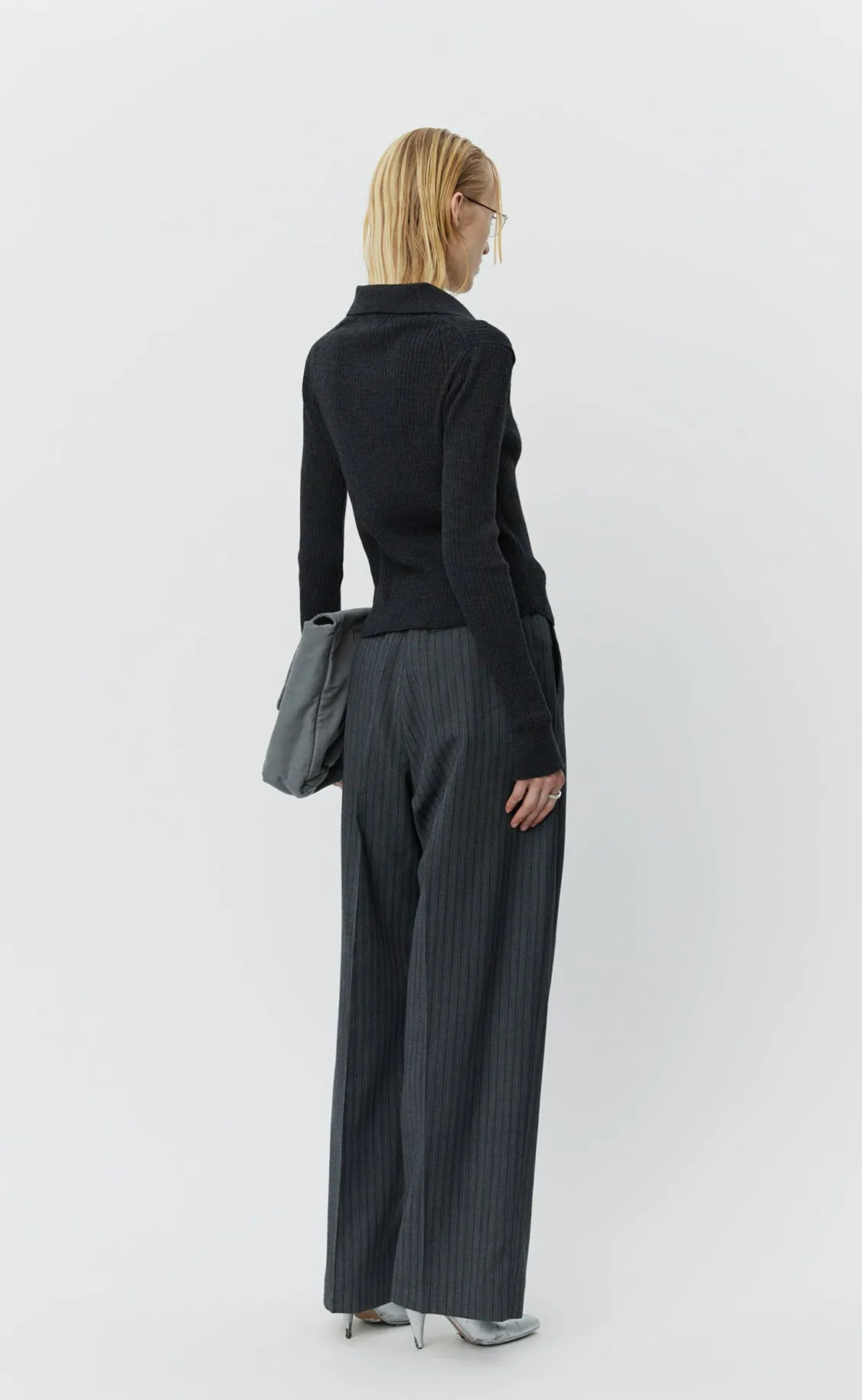 Knitted Rib Shirt - Dark Grey sold by mfpen product image thumbnail 5