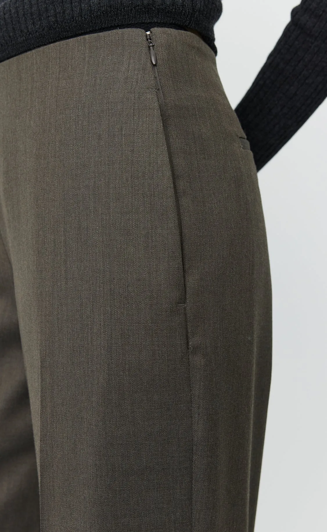 Taper Trousers - Taupe Wool sold by mfpen Mens product image thumbnail 5
