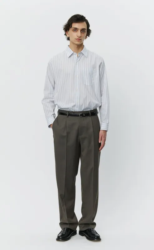 Formal Trousers - Taupe Wool sold by mfpen Mens