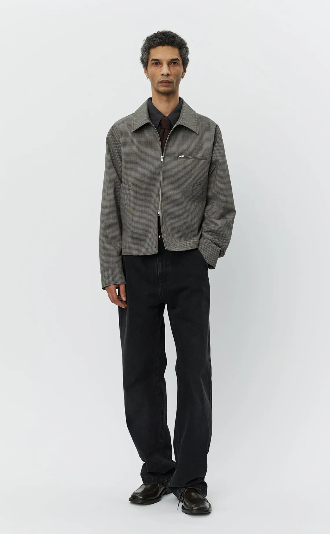 Postal Jacket - Club Check Wool sold by mfpen Mens