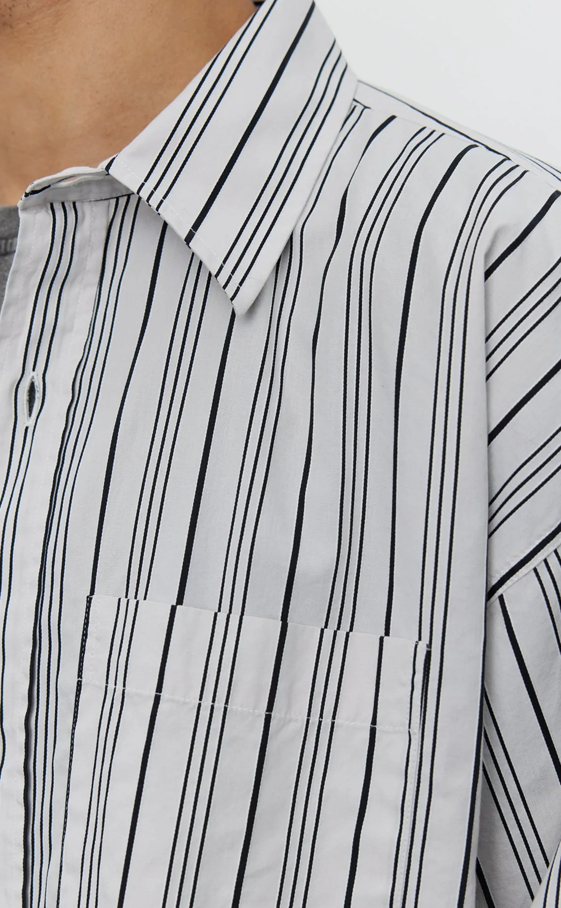 Snooze Shirt - Grey Raised Stripe sold by mfpen product image thumbnail 4
