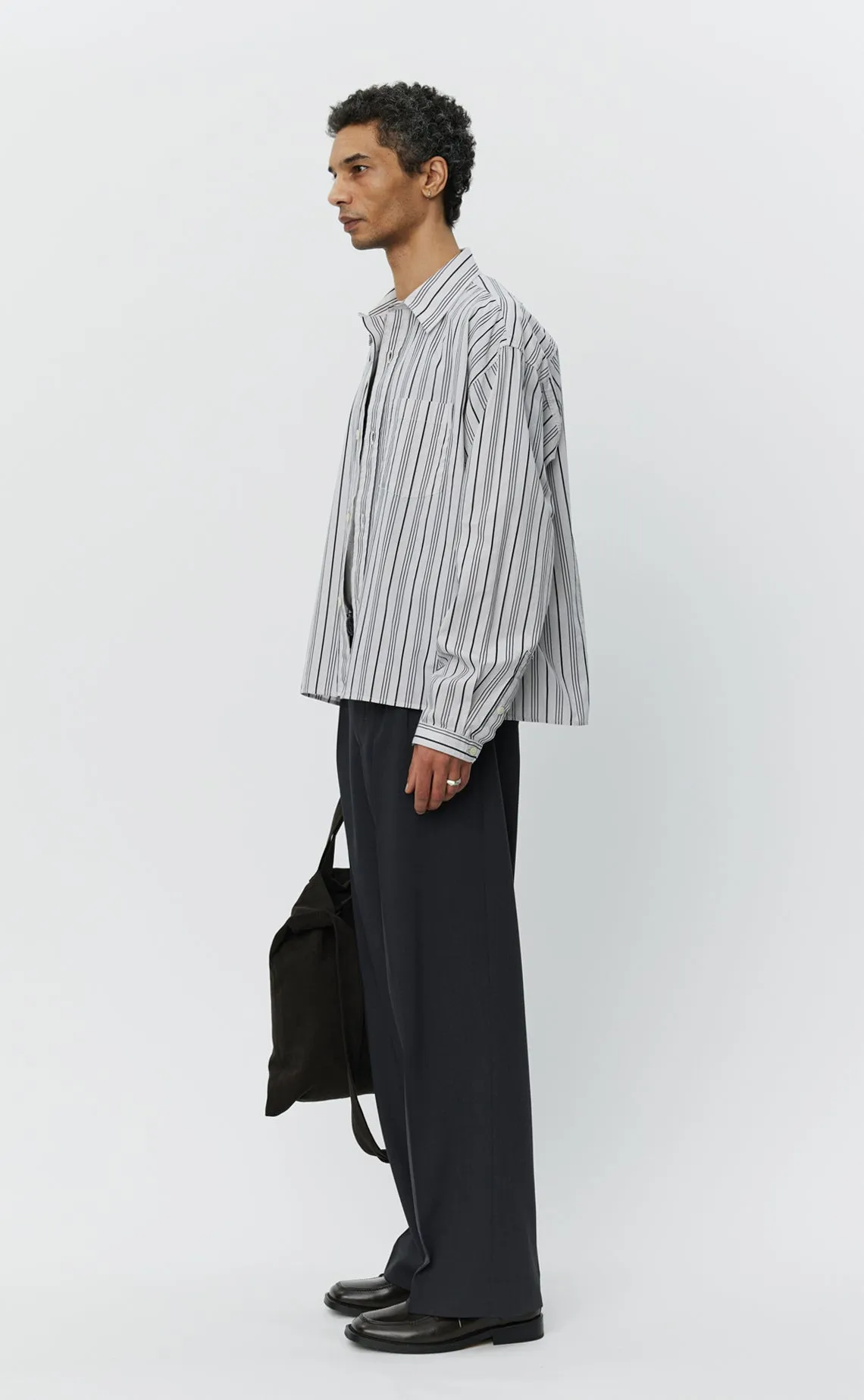 Snooze Shirt - Grey Raised Stripe sold by mfpen product image thumbnail 2