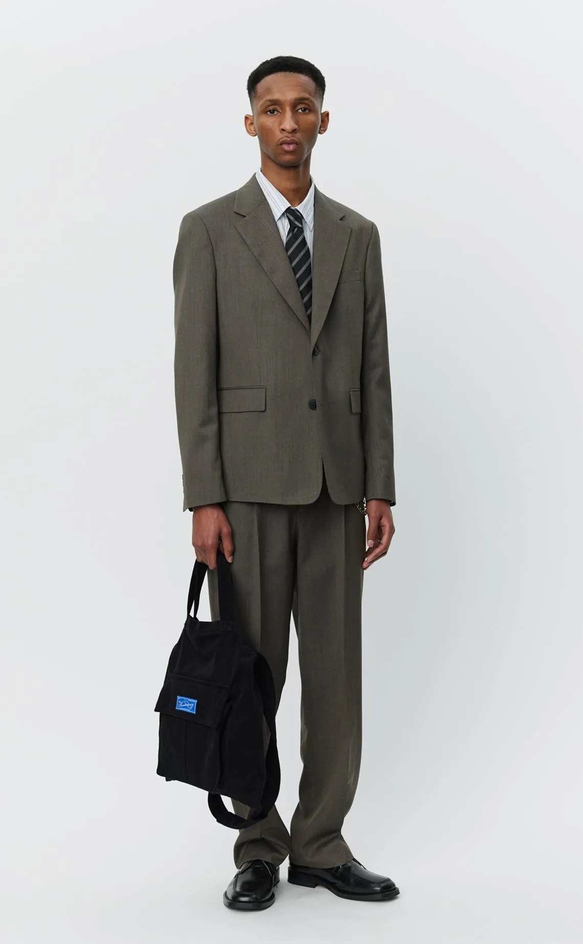 Single Breasted Blazer - Taupe Wool sold by mfpen product image thumbnail 4