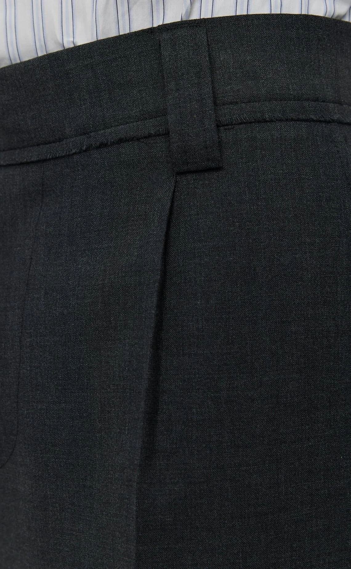 Patch Trousers - Grey Worsted Wool sold by mfpen Mens product image thumbnail 4