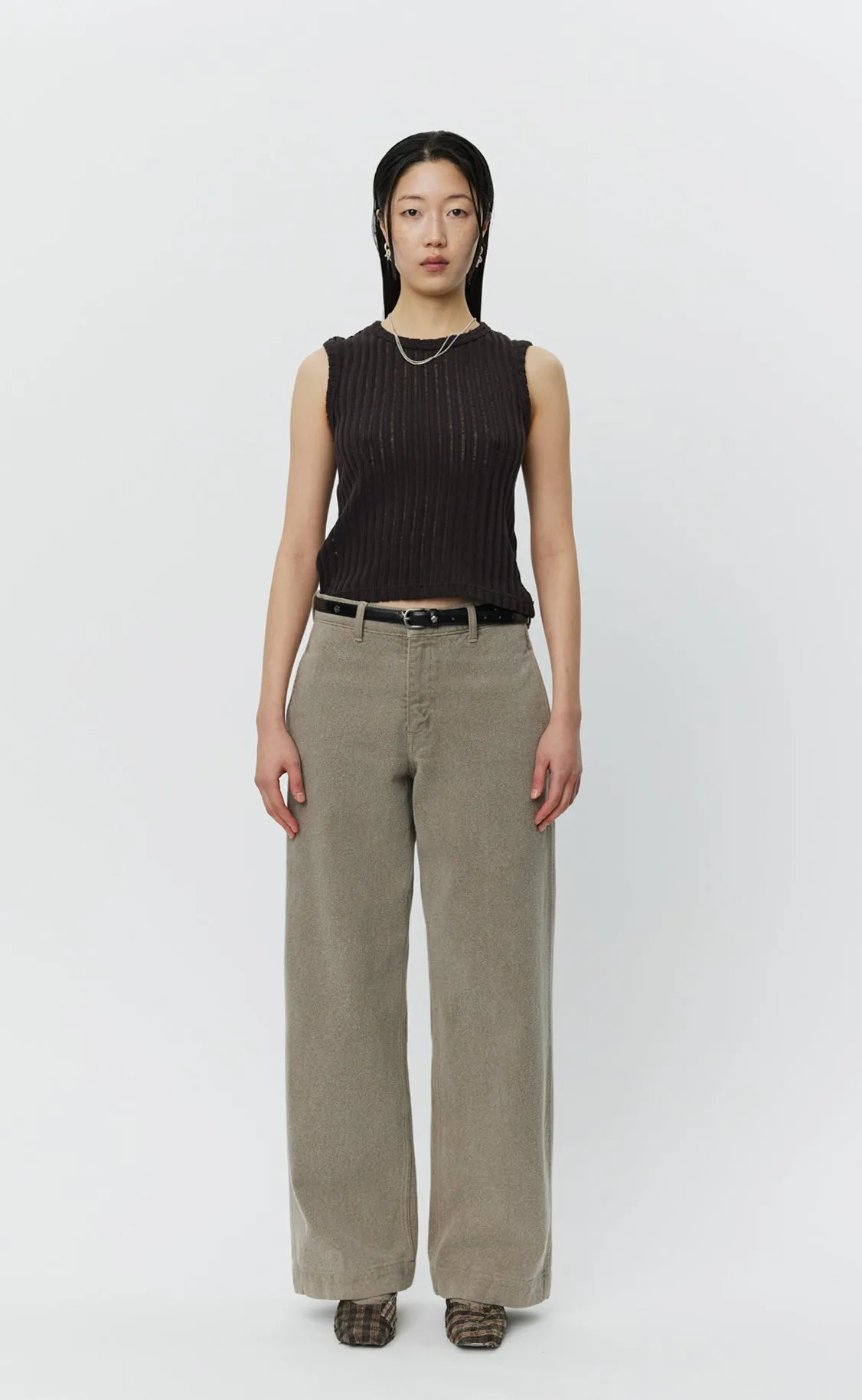 Womens Straight Cut Jeans - Brushed Mudstone sold by mfpen Mens