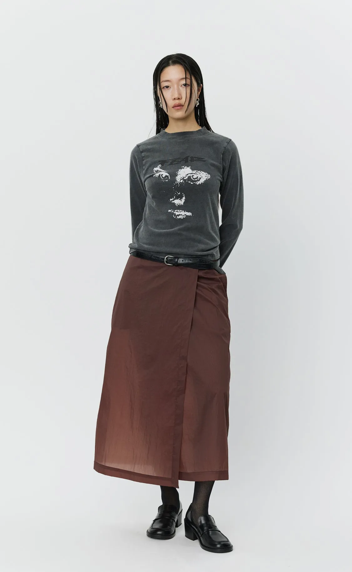 Merch LS Tee - Washed Graphite sold by mfpen