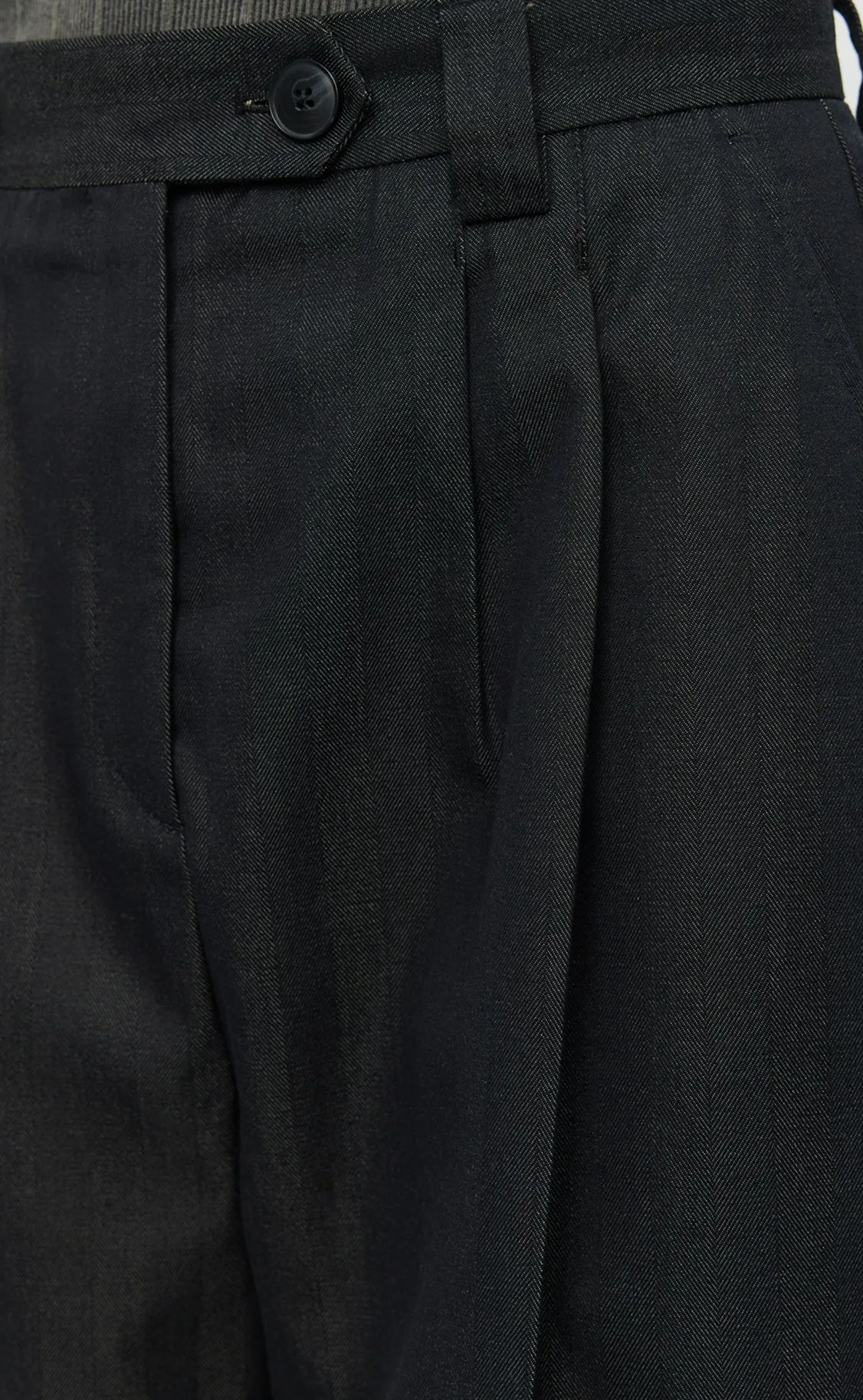 Favorite Trousers - Black Solaro Herringbone sold by mfpen Mens product image thumbnail 4