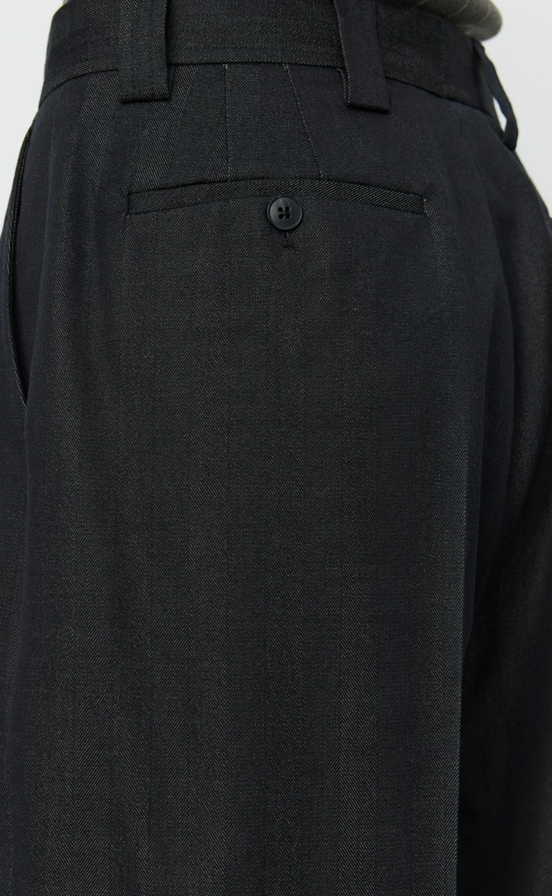 Favorite Trousers - Black Solaro Herringbone sold by mfpen Mens product image thumbnail 5