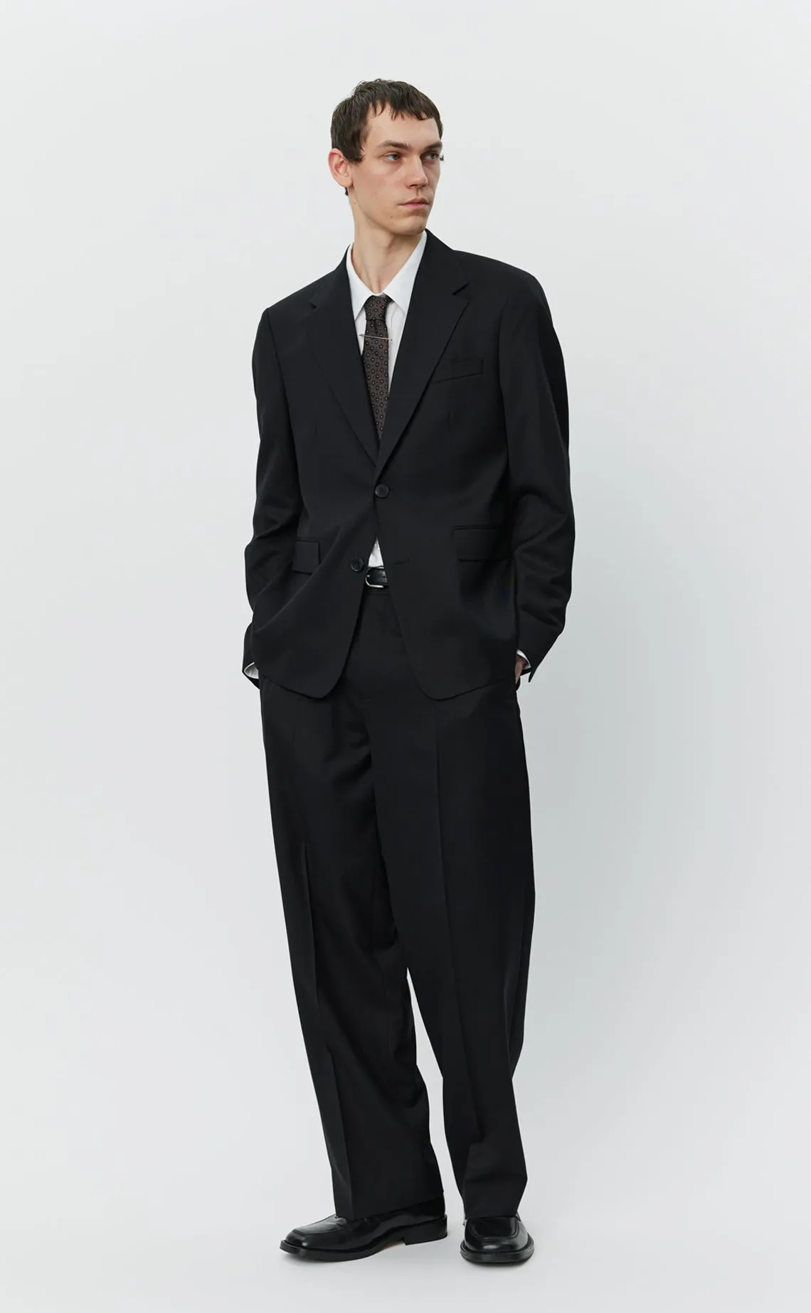 Single Breasted Blazer - Black Wool sold by mfpen product image thumbnail 3