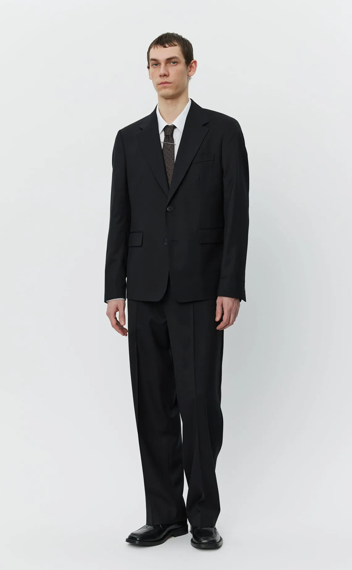 Single Breasted Blazer - Black Wool sold by mfpen