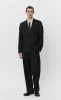 Single Breasted Blazer - Black Wool sold by mfpen Mens