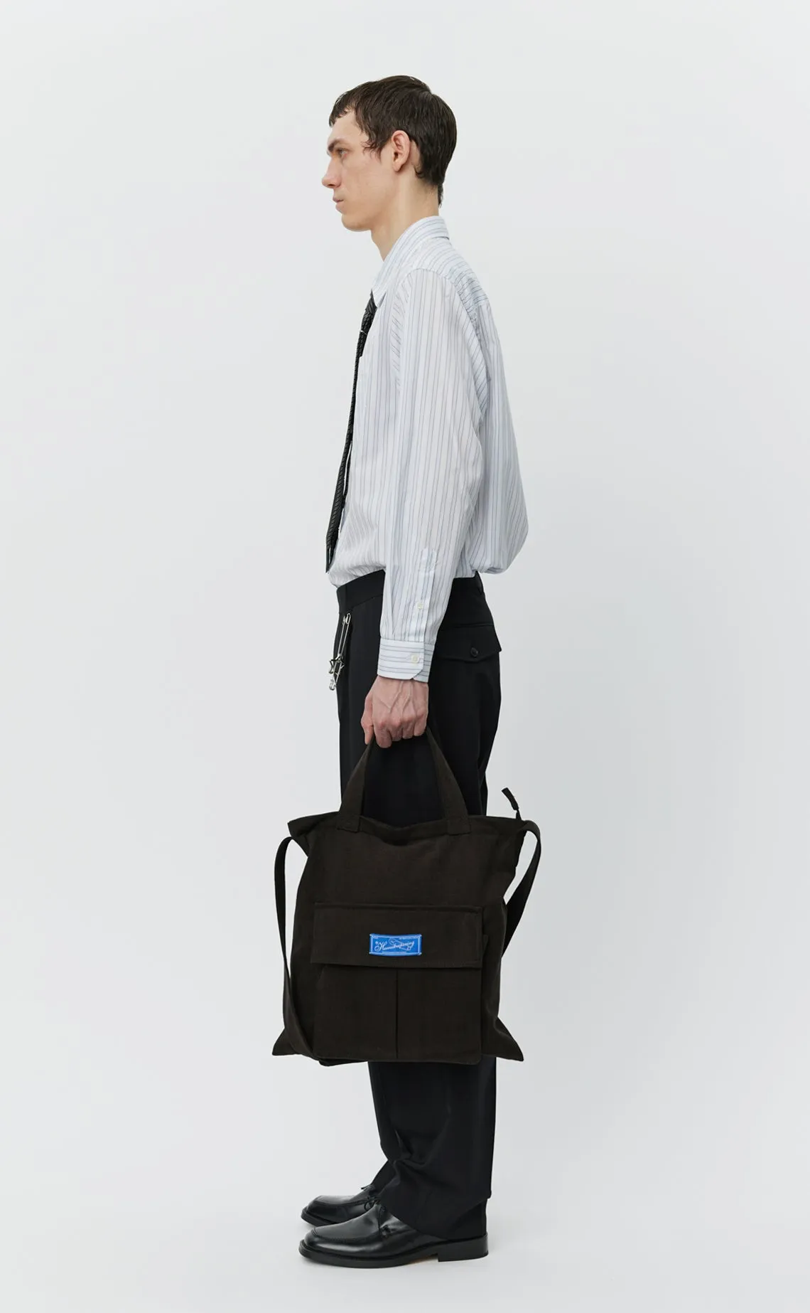 Routine Shoulder Bag - Worn Brown Duck Canvas sold by mfpen Mens