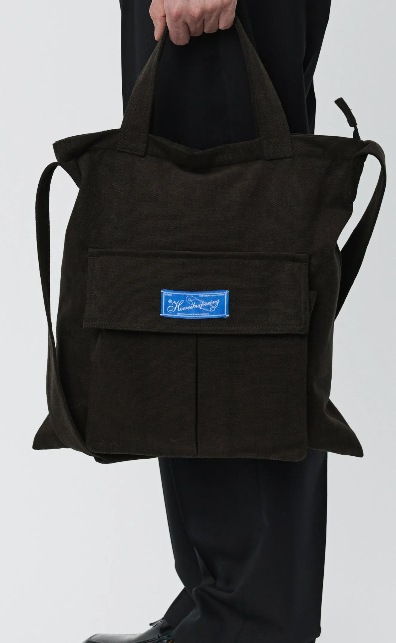 Routine Shoulder Bag - Worn Brown Duck Canvas sold by mfpen Mens product image thumbnail 2