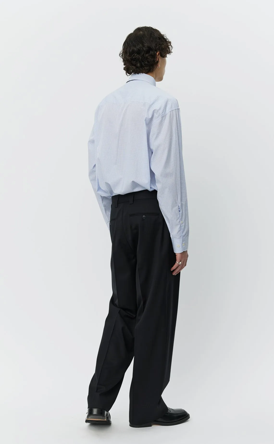 Study Trousers - Black Wool sold by mfpen product image thumbnail 4