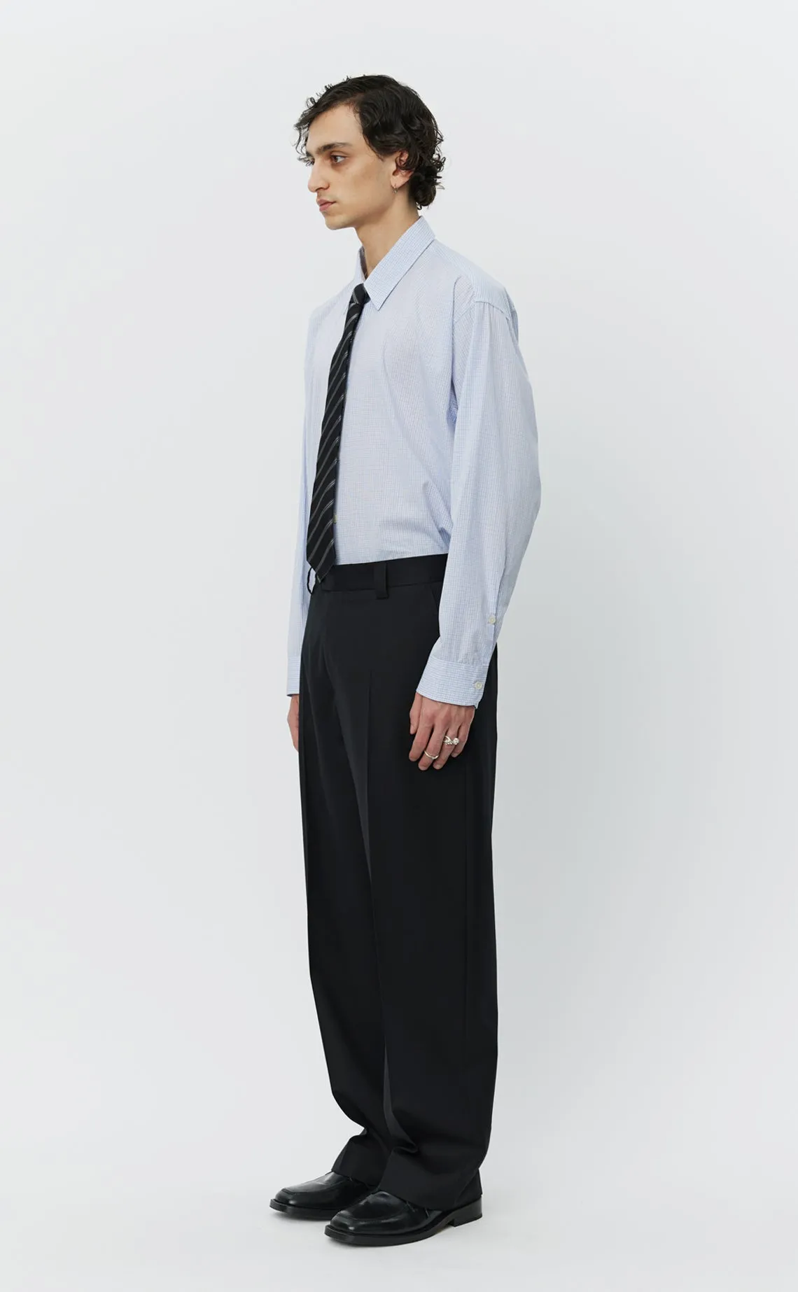 Study Trousers - Black Wool sold by mfpen product image thumbnail 3