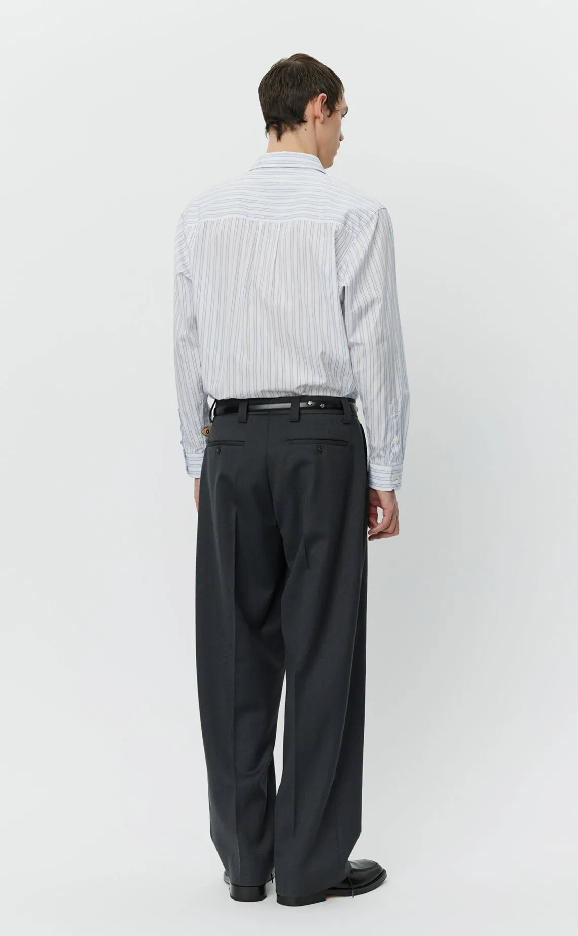 Service Trousers - Grey Twill Wool sold by mfpen Mens product image thumbnail 5