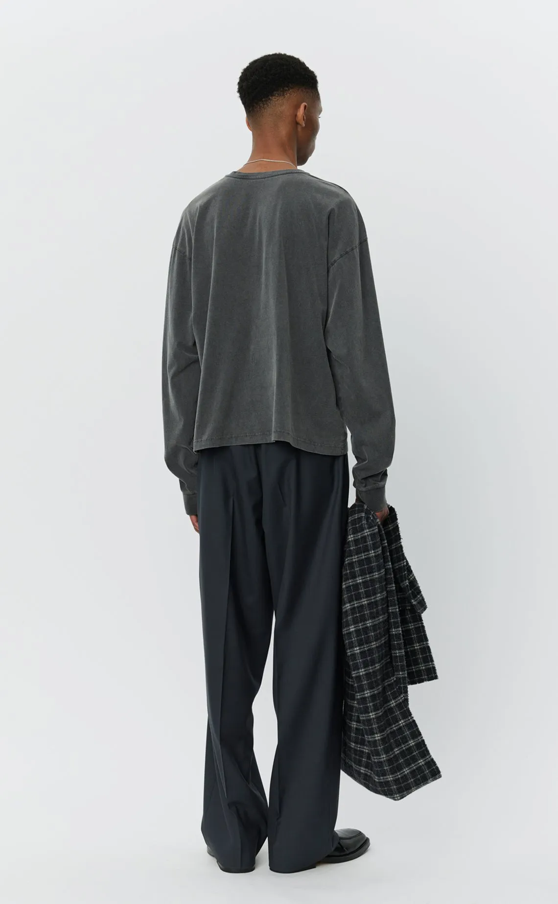 Relaxed LS Tee - Washed Graphite sold by mfpen Mens product image thumbnail 3