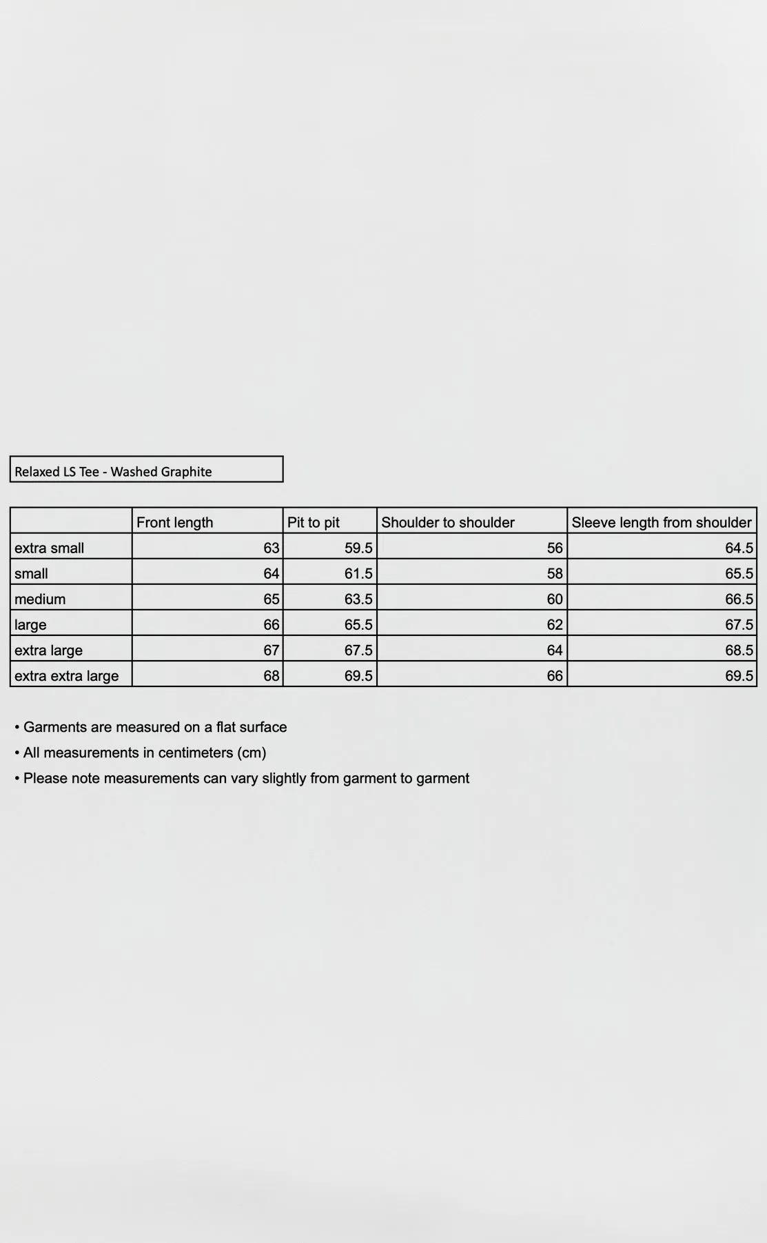 Relaxed LS Tee - Washed Graphite sold by mfpen Mens product image thumbnail 5