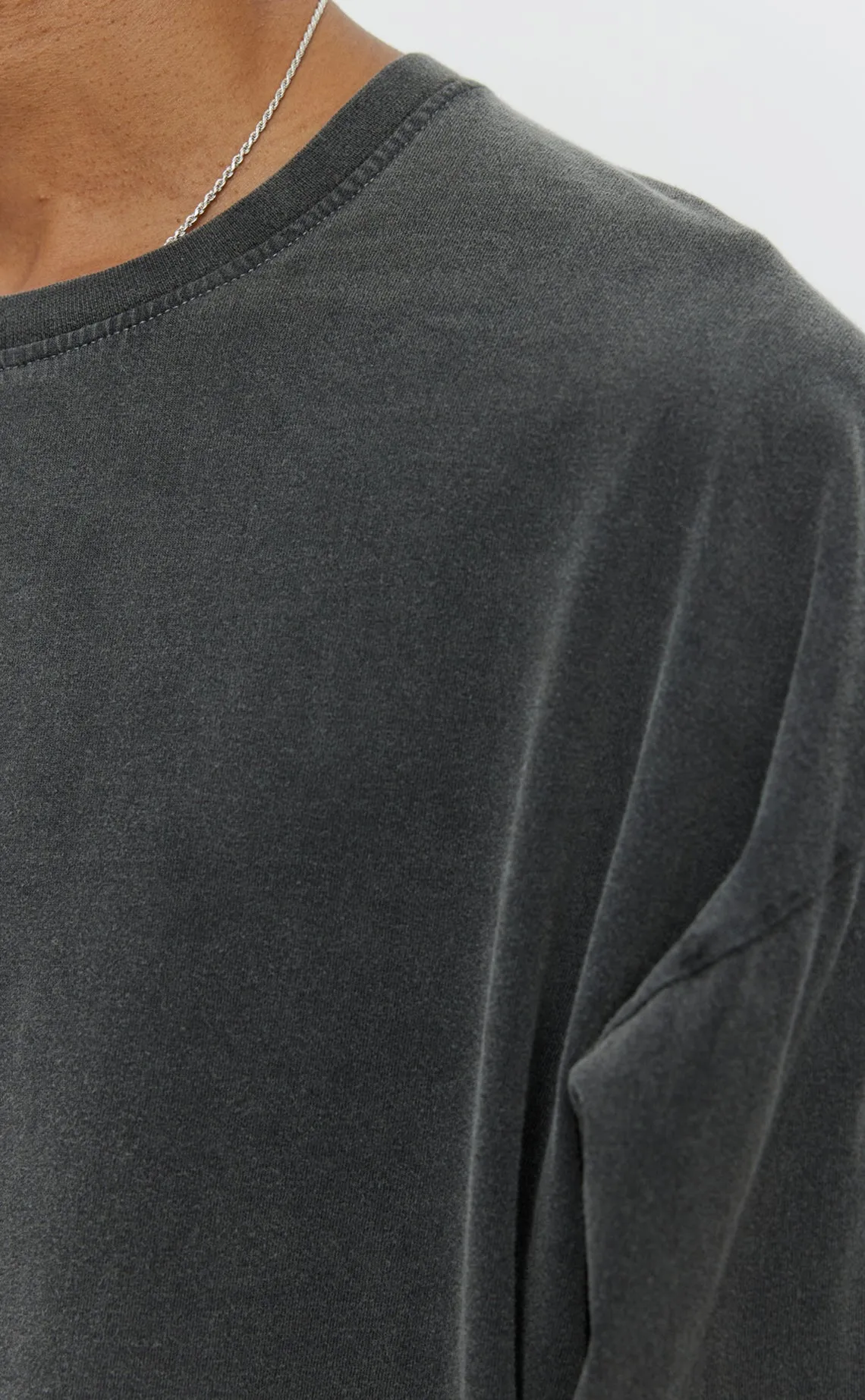 Relaxed LS Tee - Washed Graphite sold by mfpen Mens product image thumbnail 4