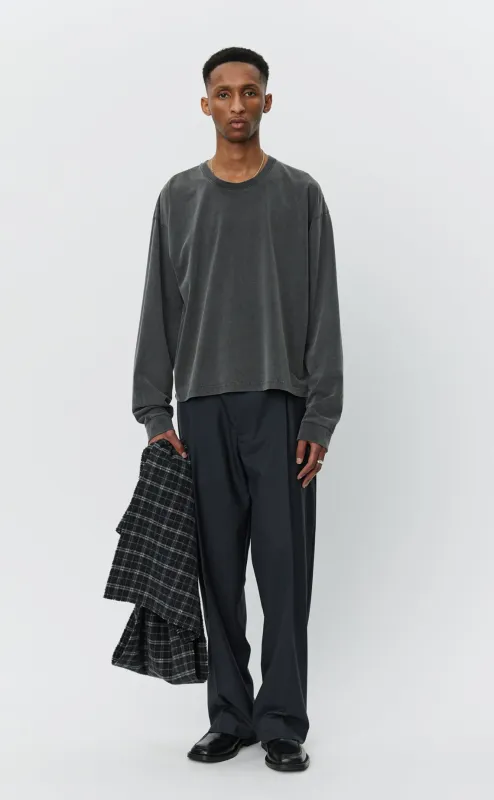Relaxed LS Tee - Washed Graphite sold by mfpen Mens