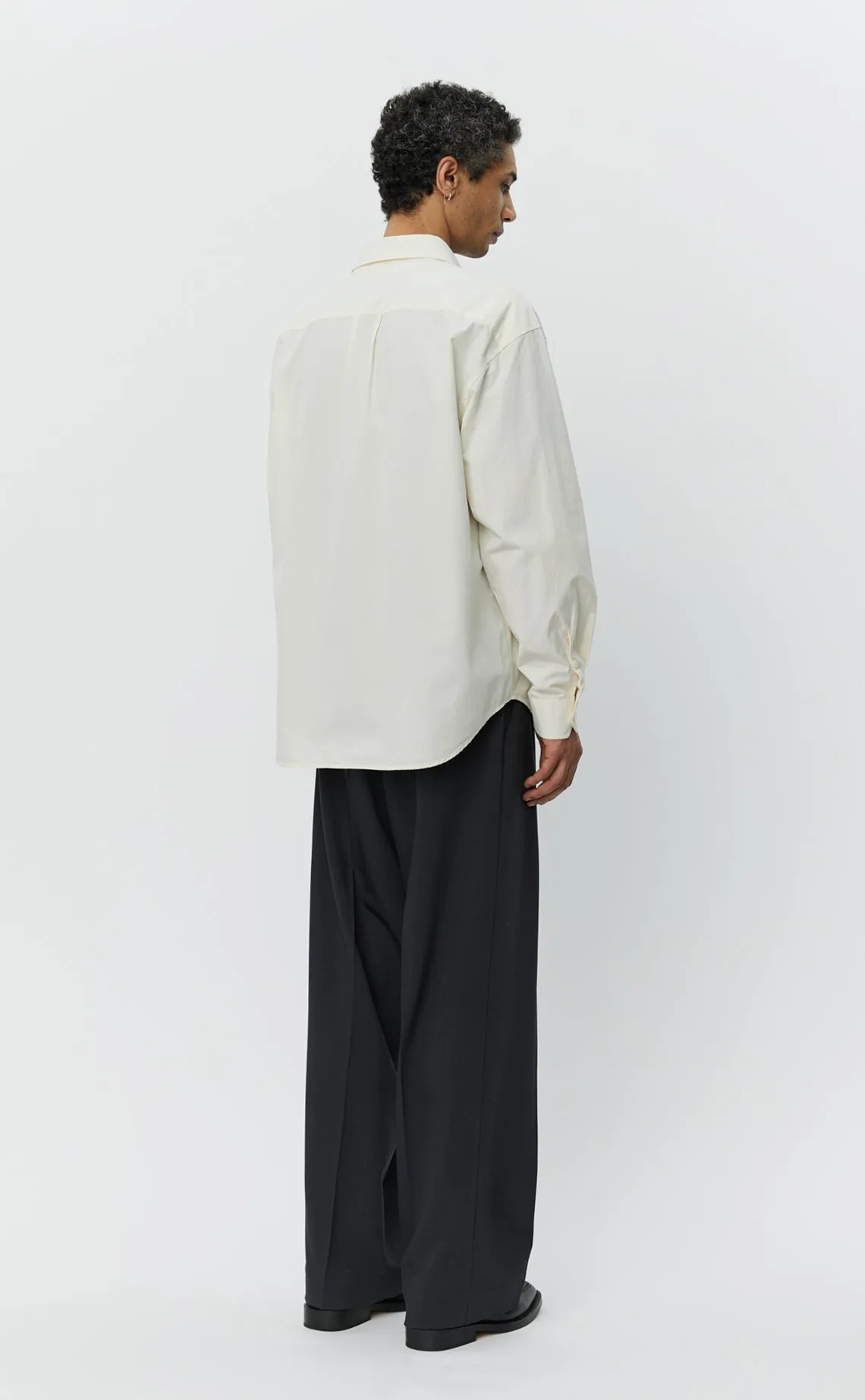 Generous Shirt - Warm White Poplin sold by mfpen product image thumbnail 4