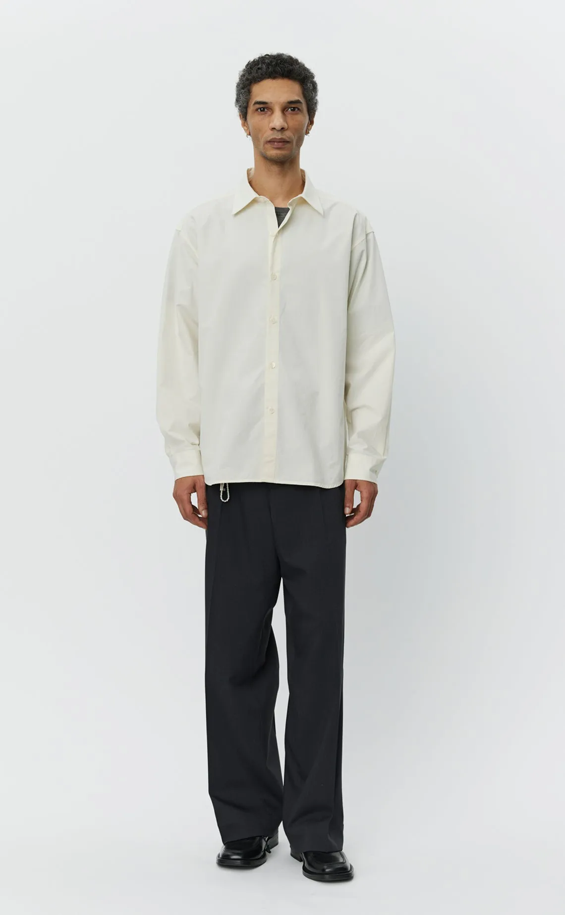Generous Shirt - Warm White Poplin sold by mfpen